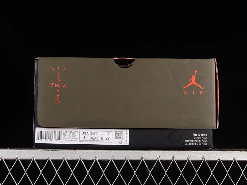 All Categories Air Jordan Jordan Series Basketball Shoes Air Jordan 6 LJR Version Travis Scott x Air Jordan 6 AJ6 TS Joint Pocket Army Green Basketball Shoes CN1084-200
